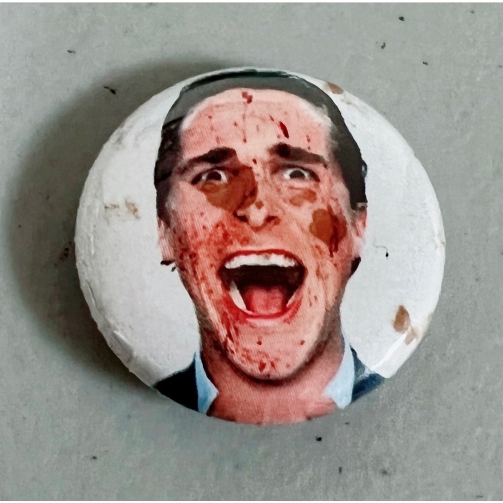 American Psycho Patrick Bateman Movie Pin Brooch
